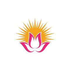 Lotus flowers logo