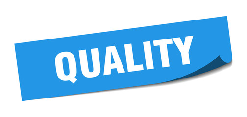 quality sticker. quality square isolated sign. quality