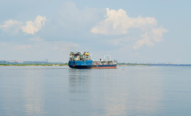 Outgoing tanker