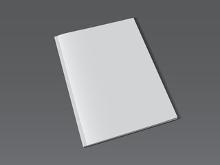 white magazine on dark background mock up 