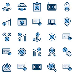  Business Finance Filled Line Icon Set - 2