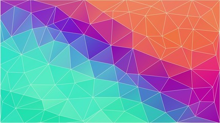 Abstract triangles background of colourful gradient
