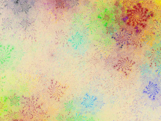 abstract chaotic fractal background 3D rendering illustration