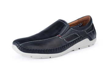 Male shoes ankle boots isolated on white background