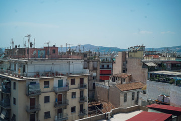 City View of Athens in the summer