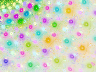 rainbow abstract fractal background 3d rendering illustration