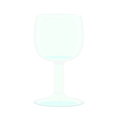 water in the glass isolated on white background illustration vector 