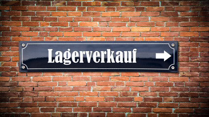 Schild 404 - Lagerverkauf