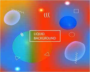 Vivid banner from various element environment.