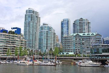 Obraz premium Vancouver z wyspy Granville