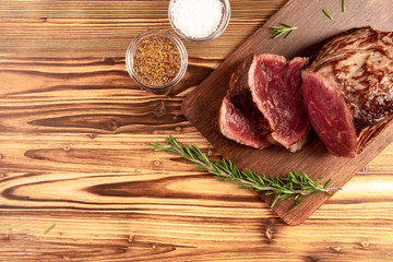 beef tenderloin cut into pieces