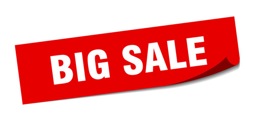 big sale sticker. big sale square isolated sign. big sale