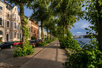 Schwerin Pfaffenteich Uferpromenade