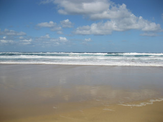 Fototapeta na wymiar Schönes Wetter im Sommer am Strand von Fuerteventura