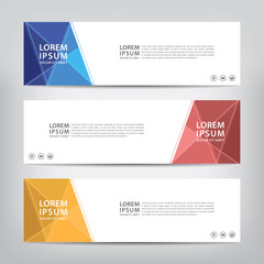 modern abstract banner template, vector illustration