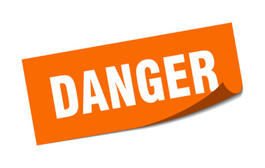 danger sticker. danger square isolated sign. danger