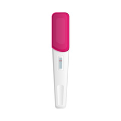 Pregnancy Test sticks with results illustration on white background.