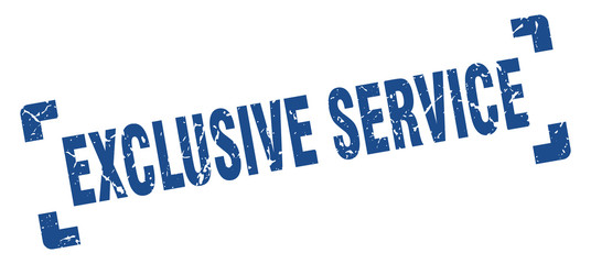 exclusive service stamp. exclusive service square grunge sign. exclusive service
