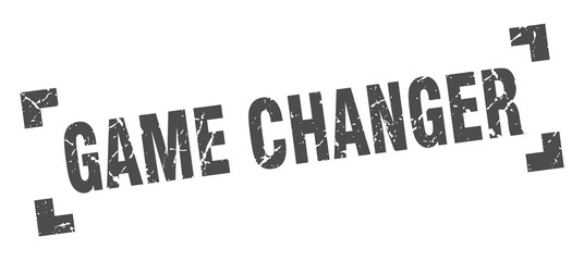 game changer stamp. game changer square grunge sign. game changer