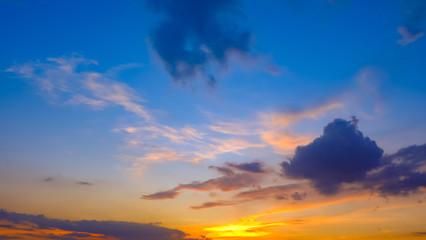 Beautiful sky with clouds background, Sky with clouds weather nature cloud blue, Blue sky with clouds and sun, Clouds At Sunrise.