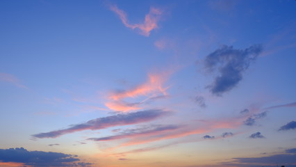 Beautiful sky with clouds background, Sky with clouds weather nature cloud blue, Blue sky with clouds and sun, Clouds At Sunrise.