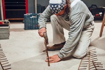 Rebuilding a garage in a retro vintage style.