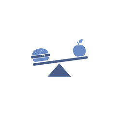 Diet related icon on background for graphic and web design. Simple illustration. Internet concept symbol for website button or mobile app.