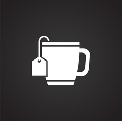 Diet related icon on background for graphic and web design. Simple illustration. Internet concept symbol for website button or mobile app.