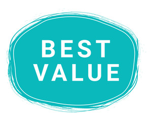 Best Value, Speech Bubble Banner, Element Design Template, App Icon, Vector Illustration.