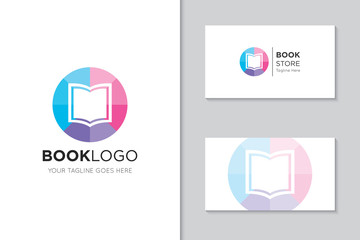 book logo for icon vector illustration design template