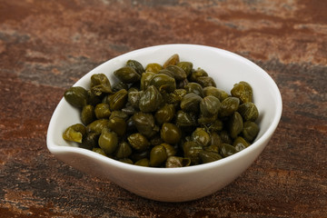 Capers in the bowl