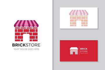 brick logo and icon vector illustration design template