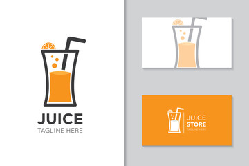 juice logo and icon vector illustration design template © amindachoirun