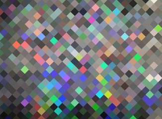 Hologram diamond texture abstract. Brilliant crystals mosaic background. Checkered pixels shimmer wallpaper.