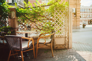 Sitting in a Cafe
