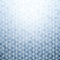 Blue tiles mosaic background. Abstract winter geometric cool pattern.