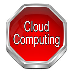 Cloud Computing Button - 3D illustration