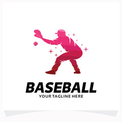 Fototapeta na wymiar Baseball Logo Design Template