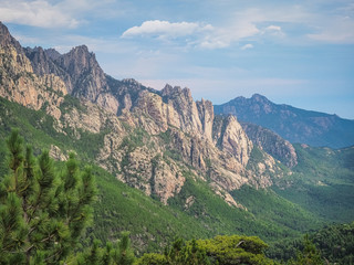Naklejka premium Mountains in Corsica