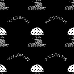 Seamless pattern with hand drawn elements..