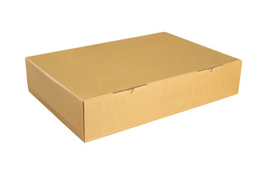 Cardboard box isolated on white background
