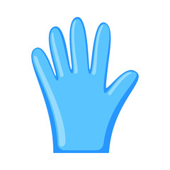 Cartoon blue disposable glove