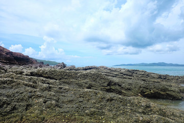 Coastal in Chonburi Province day time of Tourist attractions in eastern Thailand.