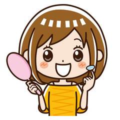 コンタクレンズ　女性