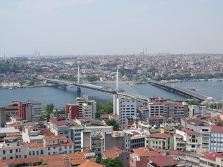 Obraz premium A view of Istanbul from the Galata Tower