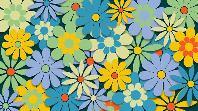Colorful flowers, summer background
