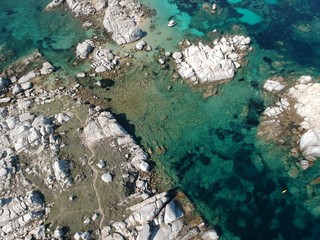 Lavezzi Island drone shot