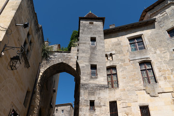 village of Saint Emilion wine village near Bordeaux France