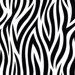 Zebra Animal Print Seamless Pattern
