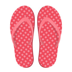 Beach Slippers icon - vector illustration isolated on white background